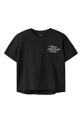 Biologisch Katoenen T-shirt - Zwart - Name it Kids