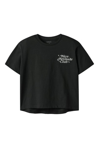 Biologisch Katoenen T-shirt - Zwart - Name it Kids