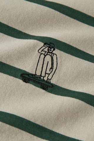 Biologisch Katoenen T-shirt - Ecru en Groen - Name it Kids