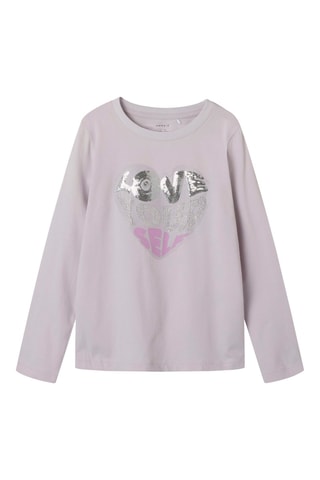 Biologisch Katoenen T-shirt - Lichtpaars - Name It