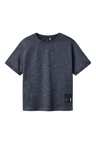 T-shirt - Gemêleerd Donkerblauw Name it Kids