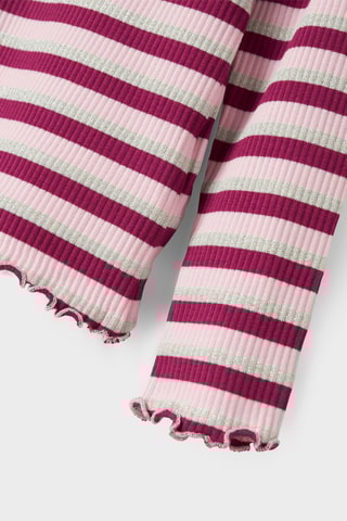 T-shirt Slim Fit - Roze en Rood - Name it Kids