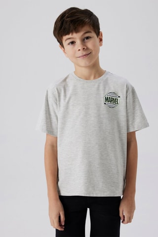 T-shirt Marvel - Gemêleerd Lichtgrijs - Name it Kids