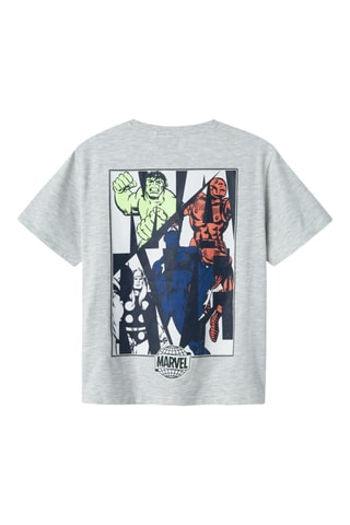 T-shirt Marvel - Gemêleerd Lichtgrijs - Name it Kids