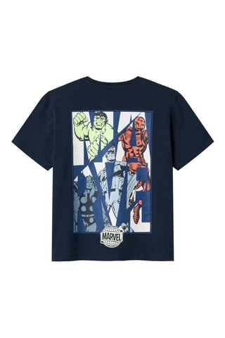 T-shirt Marvel - Blauw - Name it Kids