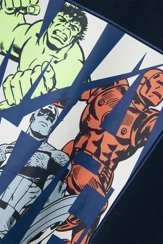T-shirt Marvel - Blauw - Name it Kids