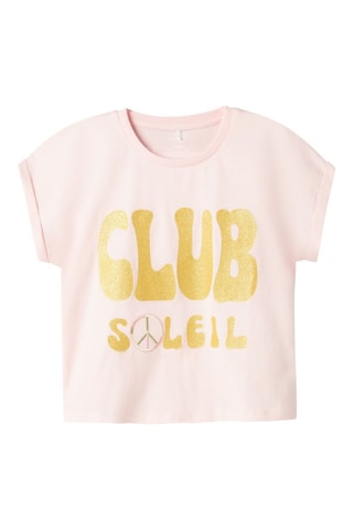 Biologisch Katoenen T-shirt - Roze - Name it Kids