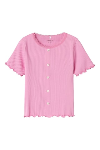 T-shirt Slim Fit - Roze - Name it Kids