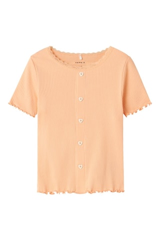 T-shirt Slim Fit - Perzikkleurig - Name it Kids