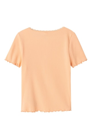 T-shirt Slim Fit - Perzikkleurig - Name it Kids