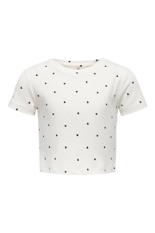 Biologisch Katoenen T-shirt - Ecru - Kids Only