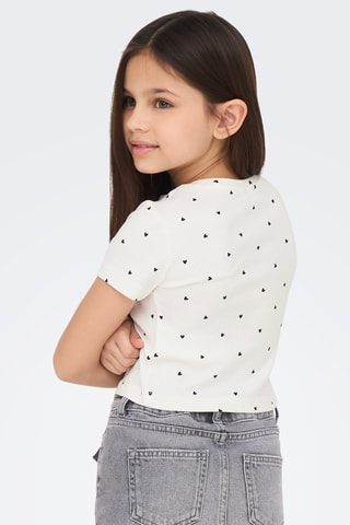 Biologisch Katoenen T-shirt - Ecru - Kids Only