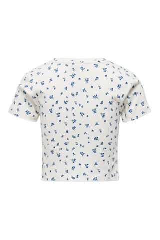 Biologisch Katoenen T-shirt - Blauw en Ecru - Kids Only