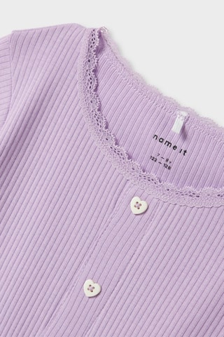 T-shirt Slim Fit - Paars - Name it Kids