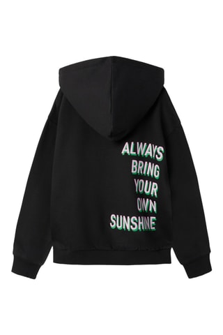 Sweater relaxed met Capuchon - Zwart - Name it Kids