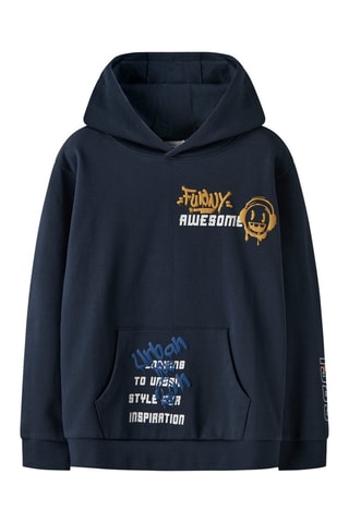 Biologisch Katoenen Sweater - Marineblauw - Name it Kids