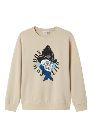 Biologisch Katoenen Sweater - Beige - Name it Kids