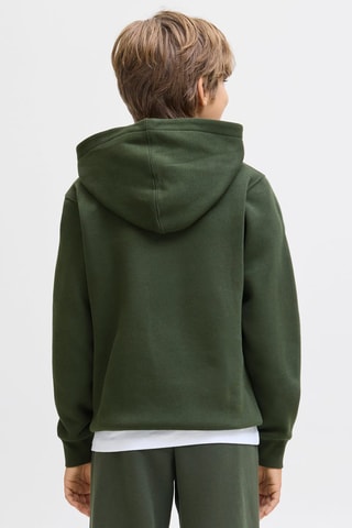 Biologisch Katoenen Sweater met Capuchon - Kaki - Jack & Jones Junior