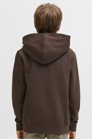 Biologisch Katoenen Sweater met Capuchon - Bruin - Jack & Jones Junior