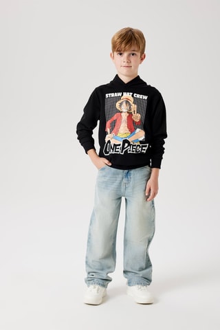 Sweater met Capuchon Luffy One Piece - Zwart - Name it Kids