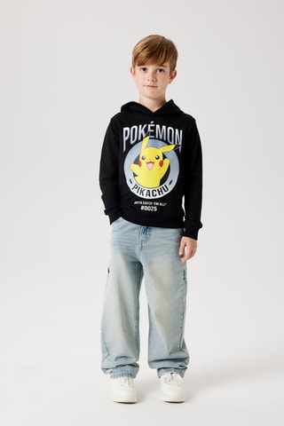 Sweater met capuchon Pikachu Pokemon - Zwart - Name it Kids