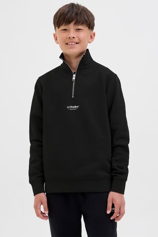 Biologisch Katoenen Sweater - Zwart - Jack & Jones Junior
