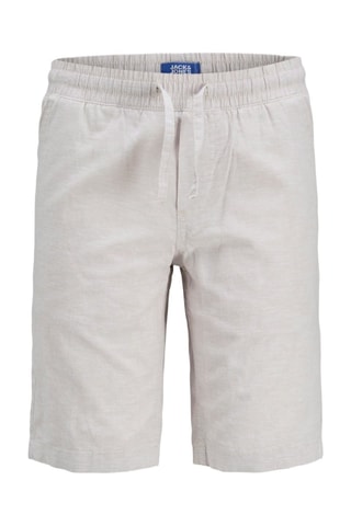 Linnen Short - Lichtgrijs - Jack & Jones