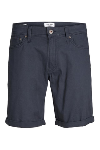 Spijkerbermuda - Marineblauw