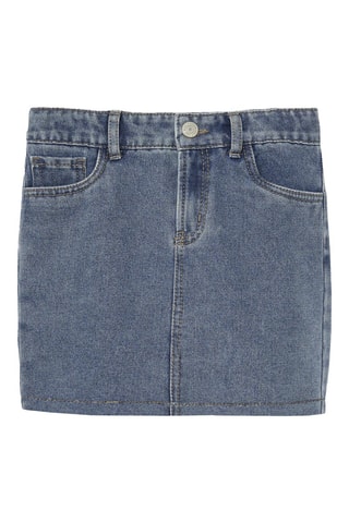 Biologisch Katoenen Spijkerrok - Blauw - Name it Kids