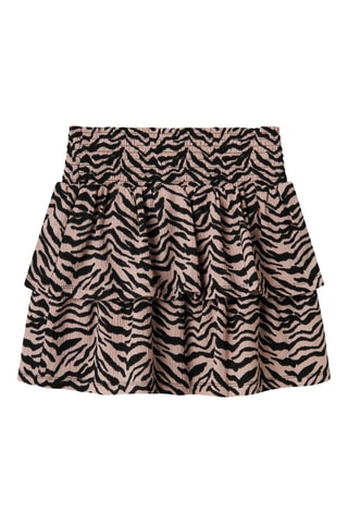 Rok met ruches - Lichtpaars en Zwart - Name it Kids