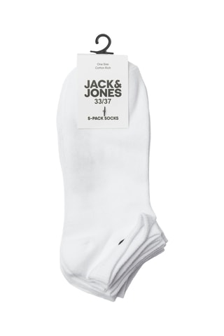 5 Paar Enkelsokken - Wit - Jack & Jones Junior