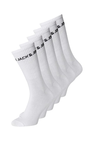 5 Paar Sokken - Wit - Jack & Jones Junior