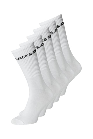 5 Paar Sokken - Wit - Jack & Jones Junior
