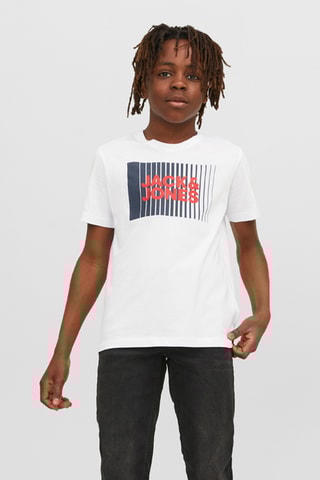 Biologisch Katoenen T-shirt - Wit - Jack & Jones Junior