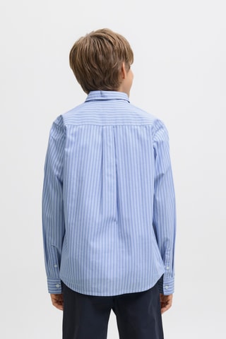 Camisa relaxed em algodão biológico - Azul-celeste - Jack & Jones Junior