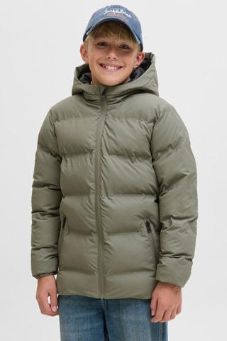 Gewatteerde jas met capuchon - Olijfgroen Jack & Jones Junior