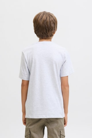 T-shirt - Gemêleerd Wit - Jack & Jones Junior