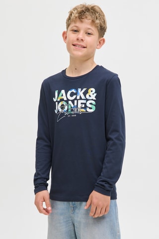 T-shirt - Marineblauw - Jack & Jones Junior