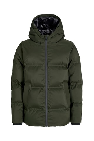 Gewatteerde jas met capuchon - Donkergroen Jack & Jones Junior