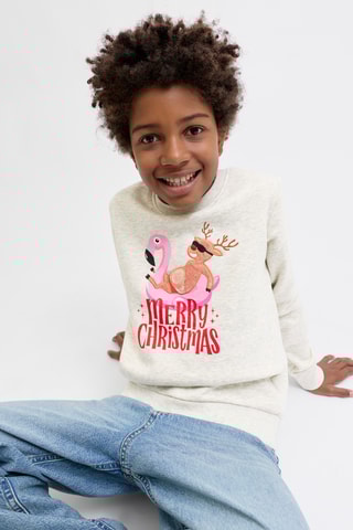 Sweater - Gemêleerd Wit - Jack & Jones Junior