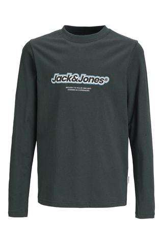 T-shirt regular - Donkergroen Jack & Jones Junior