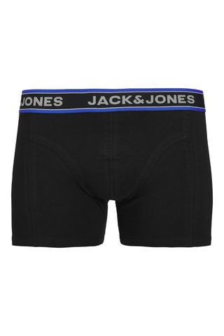 3 Biologisch Katoenen Zwembroeken - Gemêleerd Grijs en Zwart - Jack & Jones Junior
