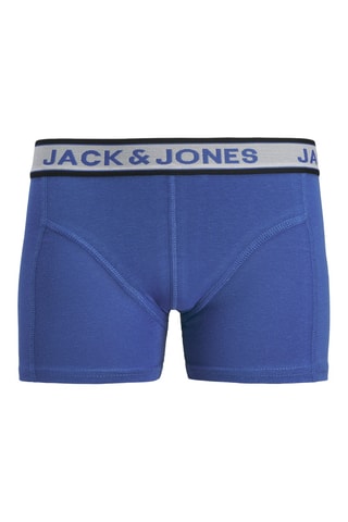 3 Biologisch Katoenen Zwembroeken - Gemêleerd Grijs en Zwart - Jack & Jones Junior