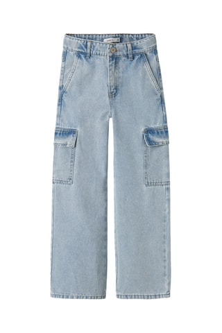 Jeans Hoge Taille - Blauw - Name it Kids