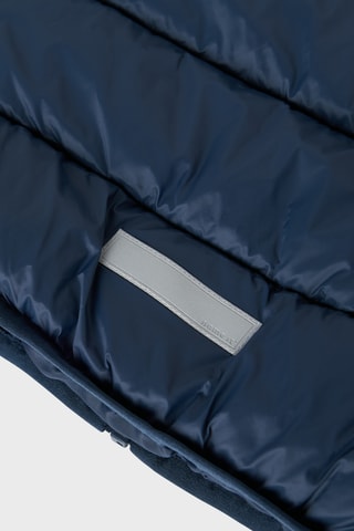 Gewatteerde jas met capuchon - Marineblauw - Name It Kids