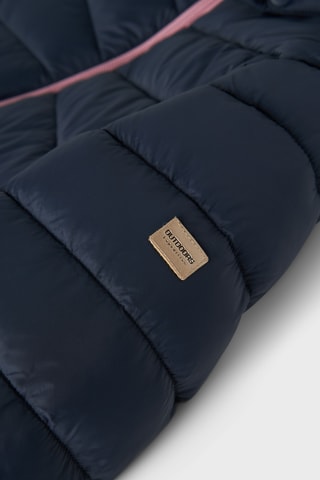 Gewatteerde jas met capuchon - Donkerblauw - Name It Kids