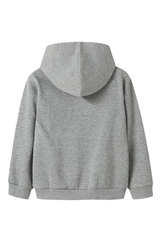 Sweater met Capuchon - Gemêleerd Grijs - Name It Kids