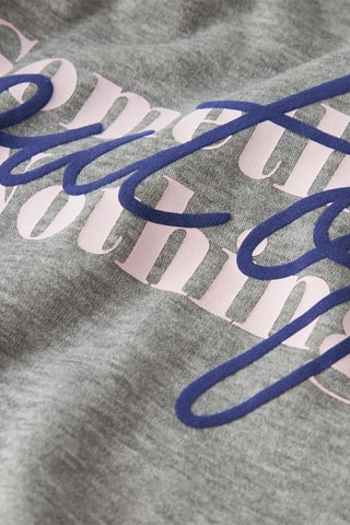 Sweater met Capuchon - Gemêleerd Grijs - Name It Kids