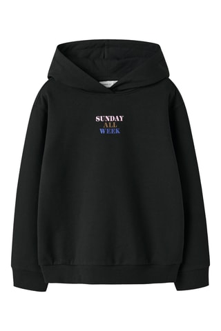 Sweater met Capuchon - Zwart - Name It Kids