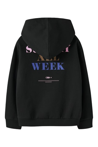 Sweater met Capuchon - Zwart - Name It Kids